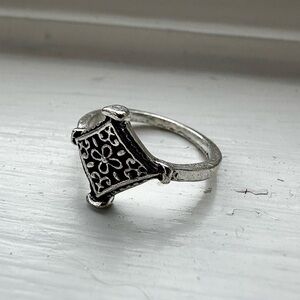 💚3 for $15💚 Silver Tone 4-point Star Floral Ring